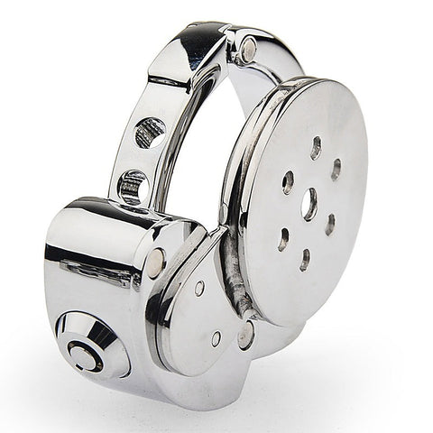 Lid Male Chastity Cock Cage With Adjustable Ring by BDStyle - Male Chastity