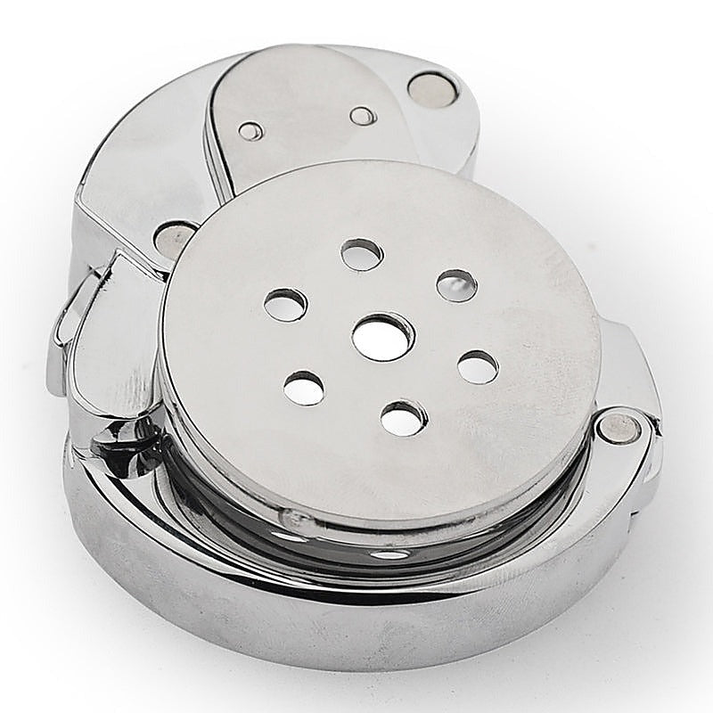 Lid Male Chastity Cock Cage With Adjustable Ring by BDStyle - Male Chastity