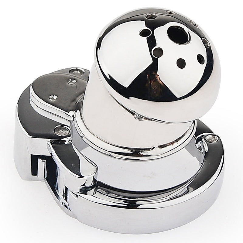 Exile Deluxe Locking Confinement Cock Cage by BDStyle - Male Chastity