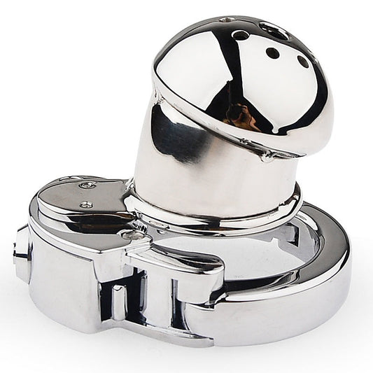 Exile Deluxe Locking Confinement Cock Cage by BDStyle - Male Chastity
