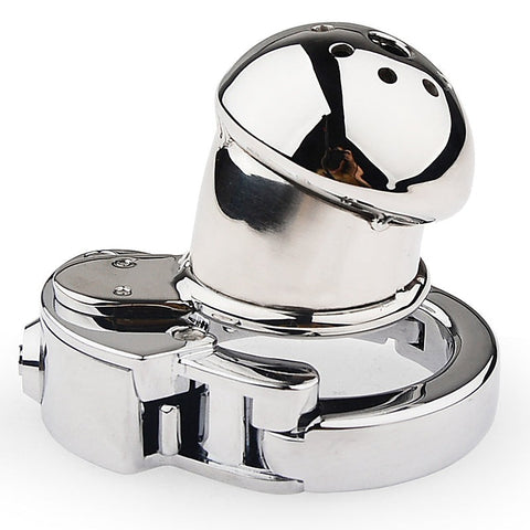 Exile Deluxe Locking Confinement Cock Cage by BDStyle - Male Chastity