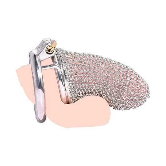 Metal Chastity Cage Mesh Medium by BDStyle - Male Chastity