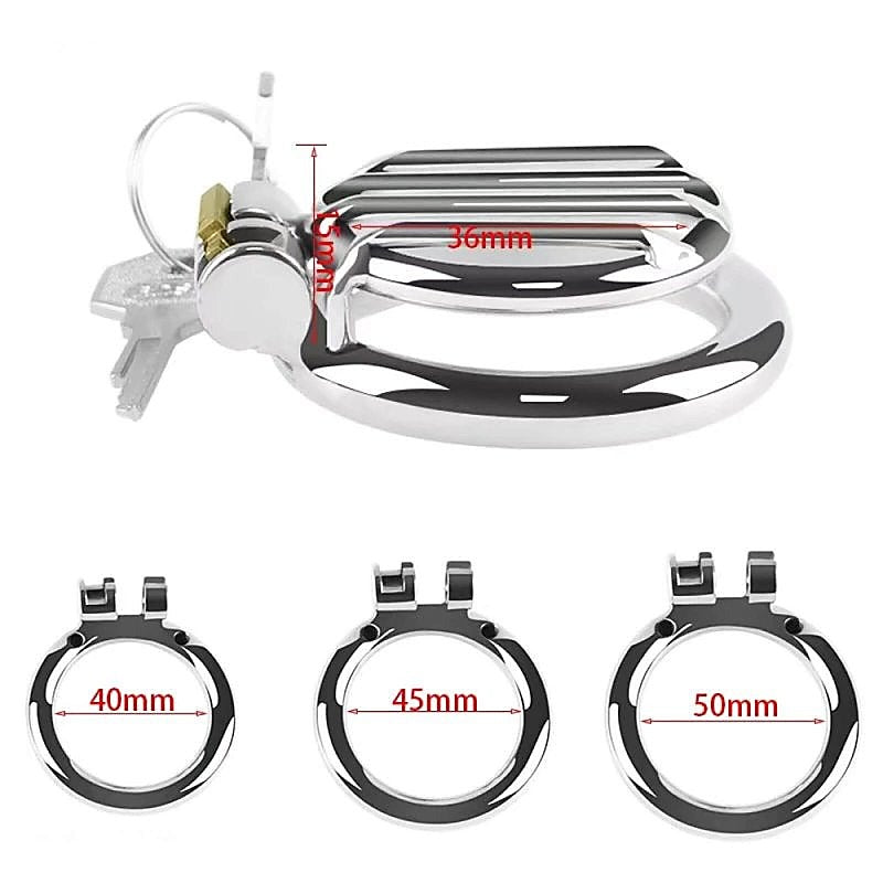 Plate Cage Mens Chastity Device Medium by BDStyle - Male Chastity