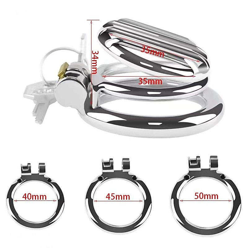 Plate Cage Mens Chastity Device Medium by BDStyle - Male Chastity