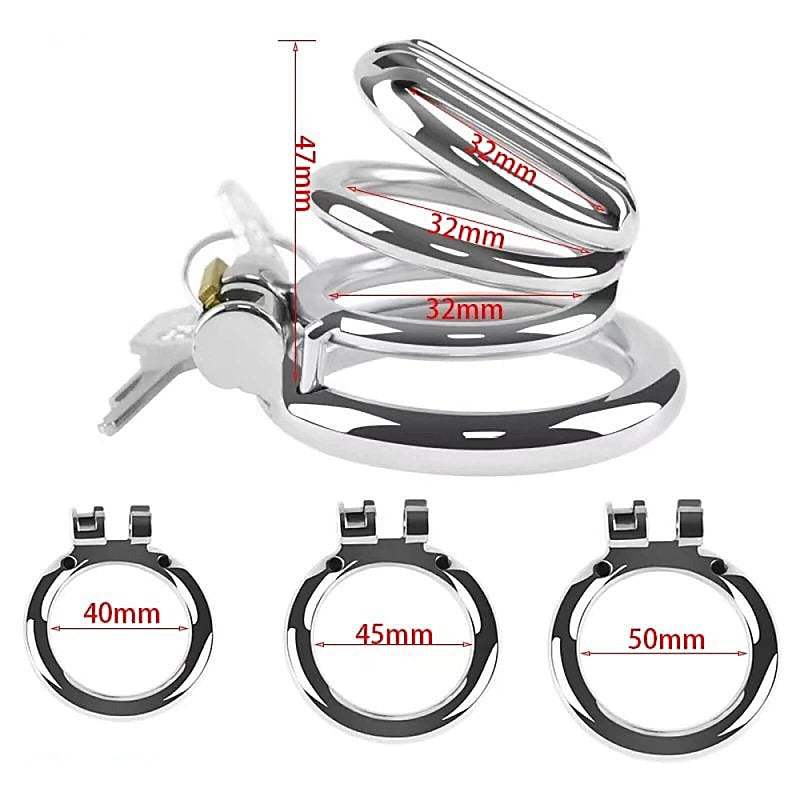 Plate Cage Mens Chastity Device Medium by BDStyle - Male Chastity