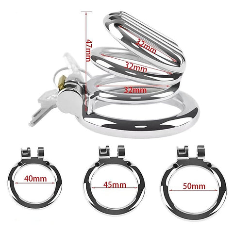 Plate Cage Mens Chastity Device Medium by BDStyle - Male Chastity