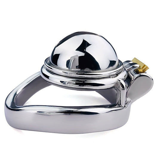 Male Chastity Device Penis Cage With Bent Ring by BDStyle - Male Chastity