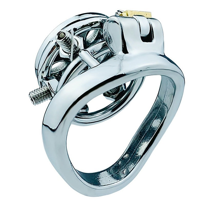 Rivet Screw Cover Male Chastity Lock Cage by BDStyle - Male Chastity