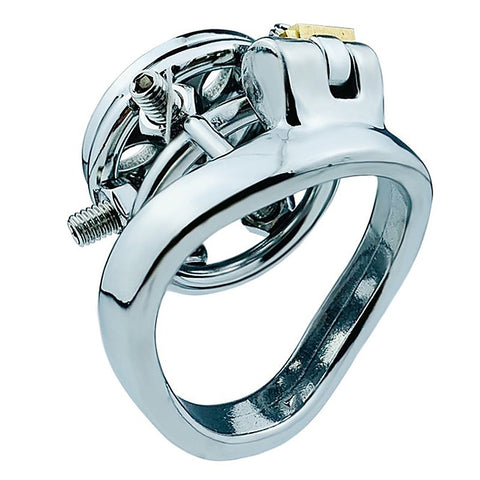 Rivet Screw Cover Male Chastity Lock Cage by BDStyle - Male Chastity