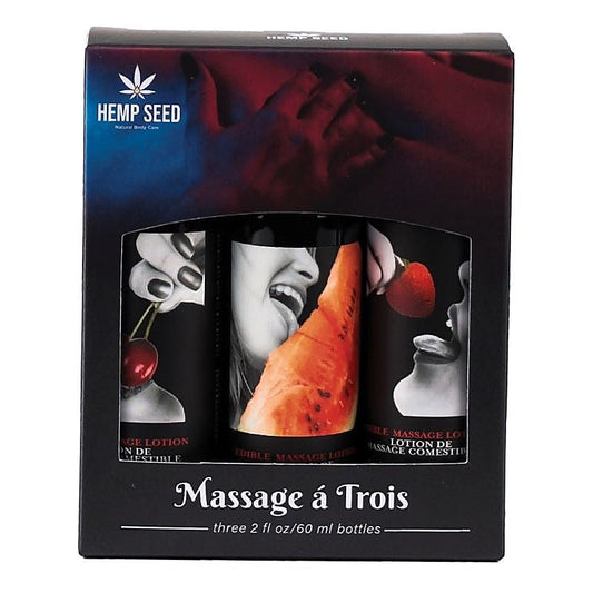 Hemp Seed Edible Massage A Trois by Earthly Body - Sex Pheromones and Perfumes