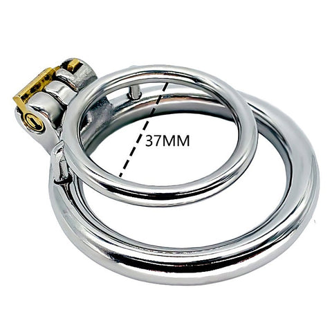 Double Ring Male Chastity Lock Cage by BDStyle - Male Chastity