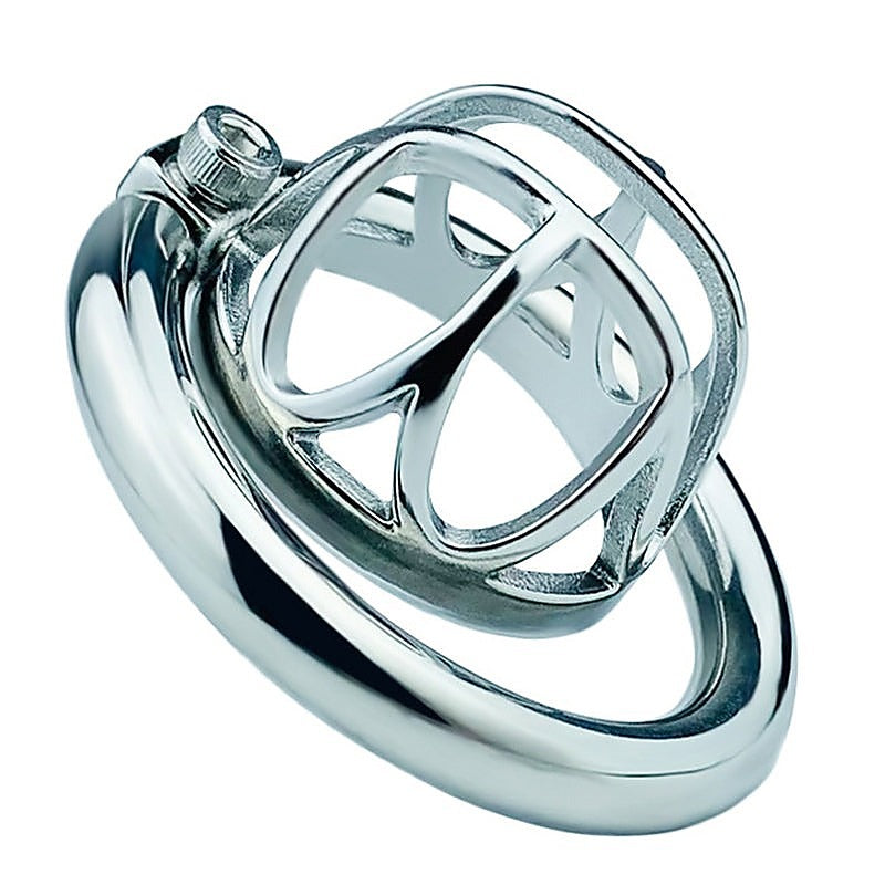 Hex Screw Steel Men's Cock Cage by BDStyle - Male Chastity