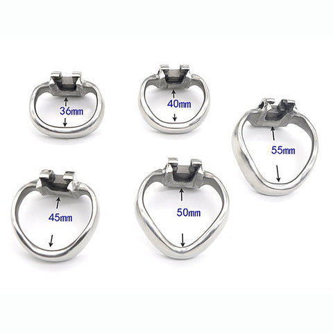 Stainless Male Metal Chastity Cage HTV3 Large by BDStyle - Male Chastity