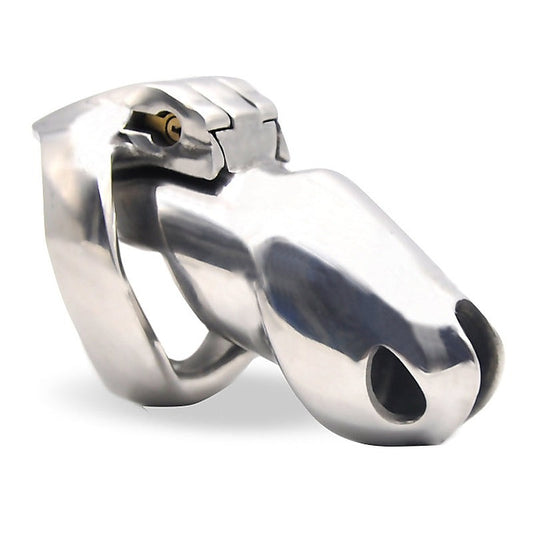 Stainless Male Metal Chastity Cock Cage HTV3 XL by BDStyle - Male Chastity