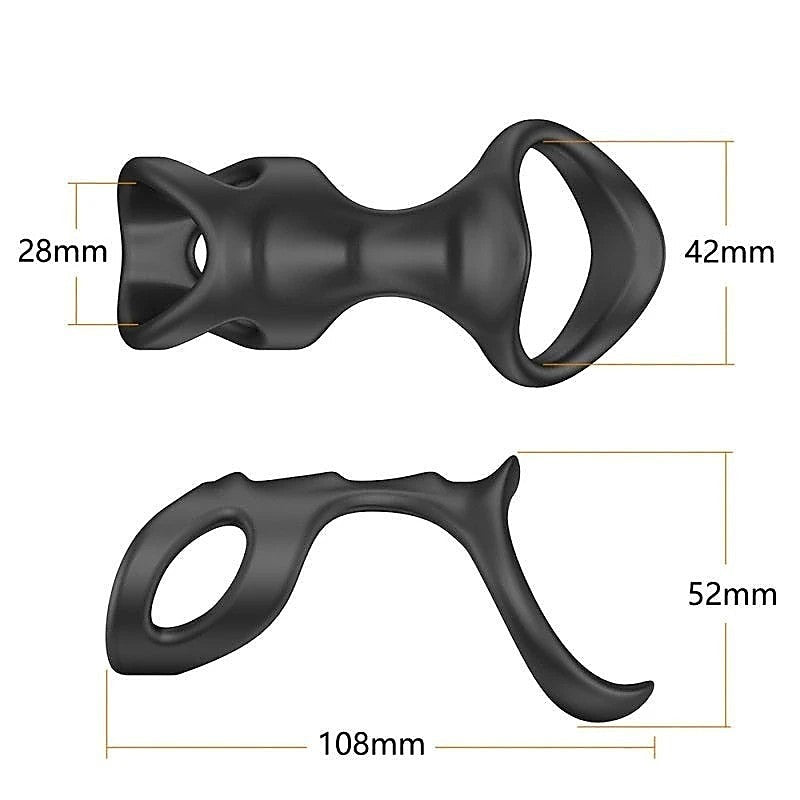 Premium Penis Ring Skeleton Model by BDStyle - Silicone Cock Rings