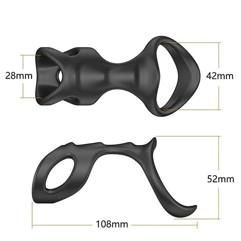 Premium Penis Ring Skeleton Model by BDStyle - Silicone Cock Rings