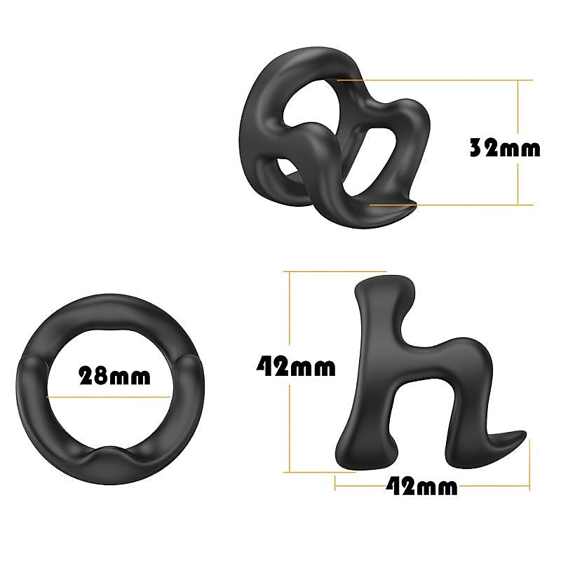 Professional Penis Ring H Model by BDStyle - Silicone Cock Rings