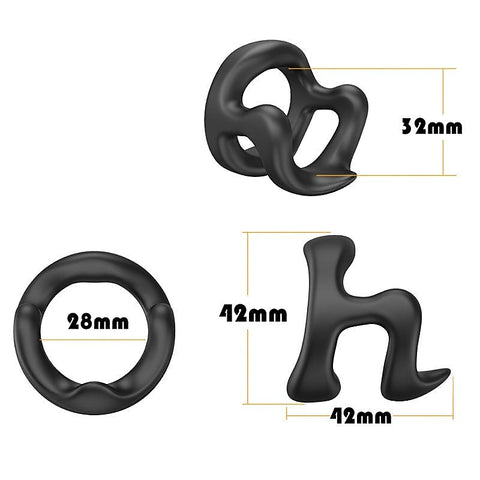 Professional Penis Ring H Model by BDStyle - Silicone Cock Rings
