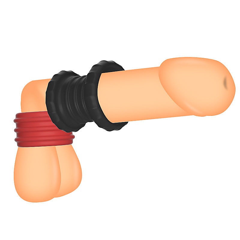 Male Scrotum Testicle Squeeze Cock Rings by BDStyle - Stretchy Cock Rings