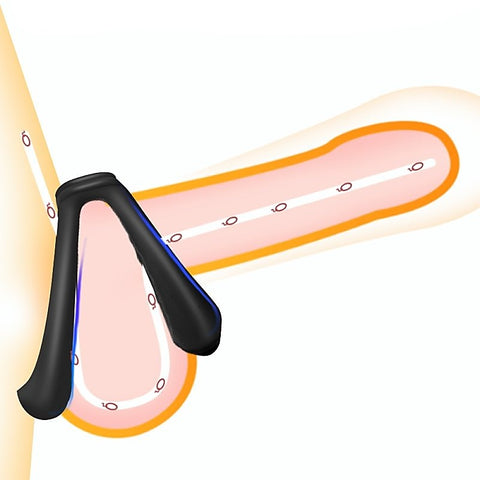 Double Soft Ring Delay Silicone Cock Ring by BDStyle - Stretchy Cock Rings