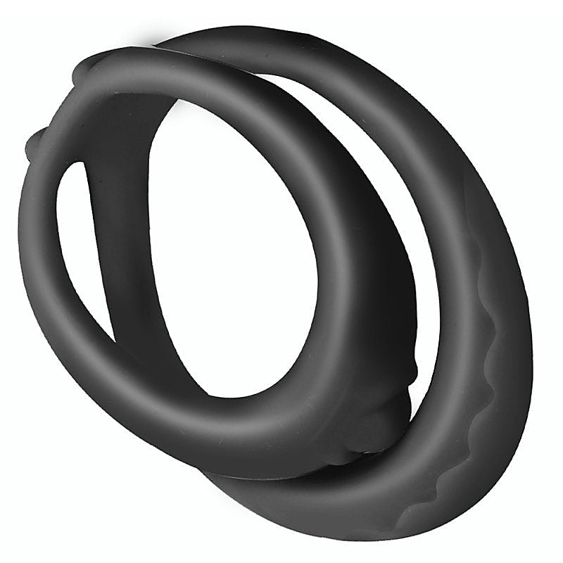 Double Soft Ring Delay Silicone Cock Ring by BDStyle - Stretchy Cock Rings