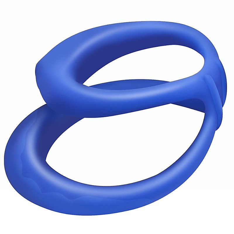 Double Soft Ring Delay Silicone Cock Ring by BDStyle - Stretchy Cock Rings