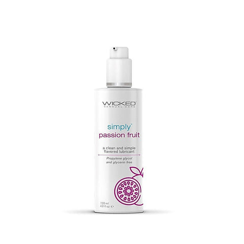 Wicked Simply Aqua Passion Fruit Water Based Flavored Lubricant - Water Based Lubes