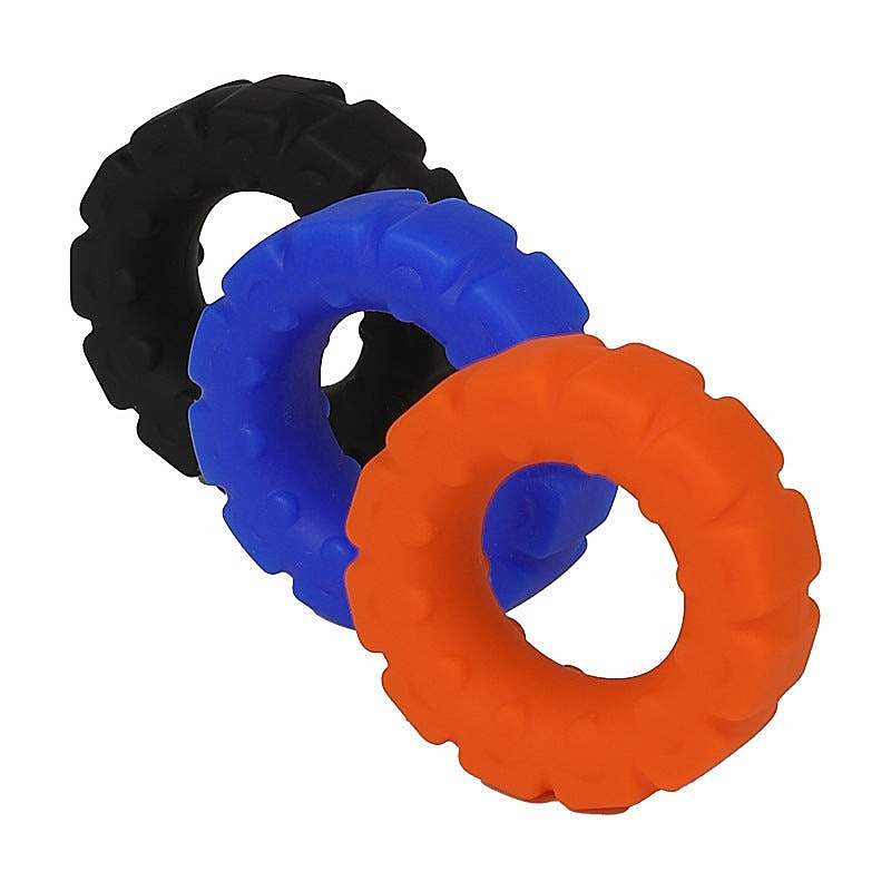 Tread Ultimate Tire Silicone Cock Ring by BDStyle - Stretchy Cock Rings