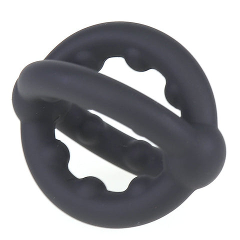 Cross Sex Delay Stretchy Silicone Love Ring by BDStyle - Stretchy Cock Rings