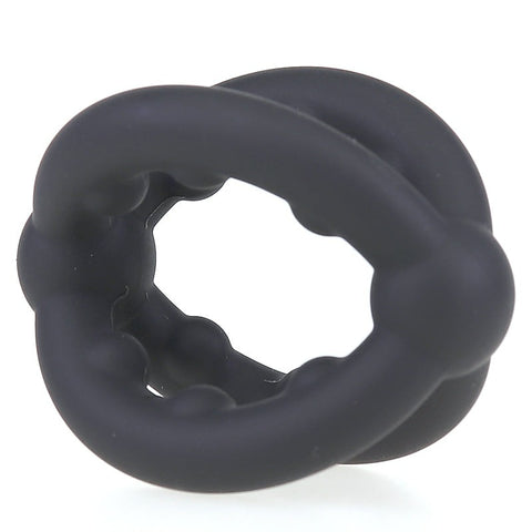 Cross Sex Delay Stretchy Silicone Love Ring by BDStyle - Stretchy Cock Rings