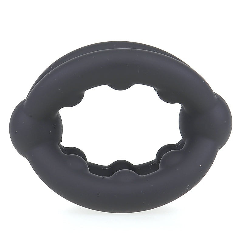 Cross Sex Delay Stretchy Silicone Love Ring by BDStyle - Stretchy Cock Rings