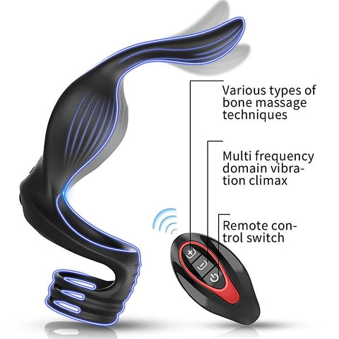 Fly Bird Locking Cum Ring Vibrating Anal Massager by BDStyle - Vibrating Cock Rings
