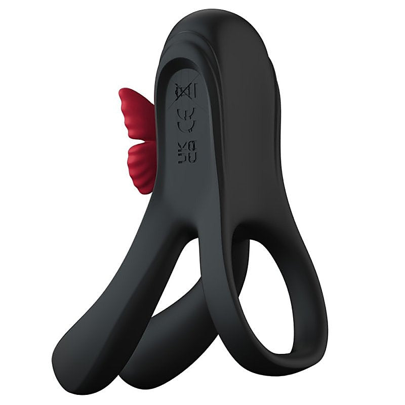 Butterfly Triple Lock Vibrating Cock Ring by BDStyle - Vibrating Cock Rings