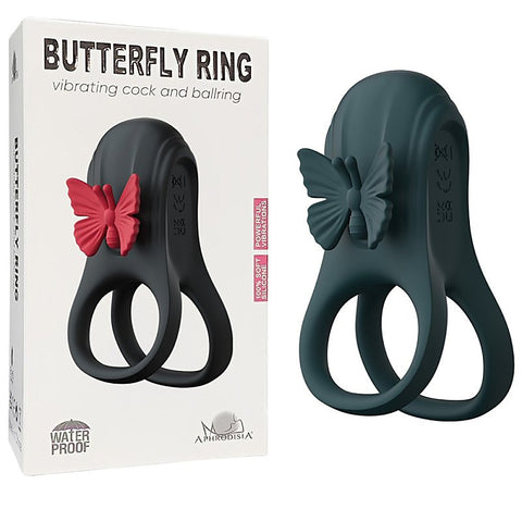 Butterfly Vibration Lock Mens Cock Ring by BDStyle - Vibrating Cock Rings