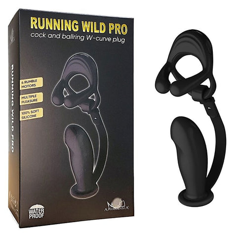 BDStyle Silicone Vibrating Cock Ring with Prostate Vibrator - Vibrating Cock Rings