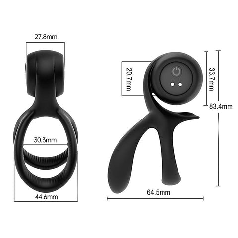 Naughty Vibrating Cock and Ball Ring by BDStyle - Vibrating Cock Rings