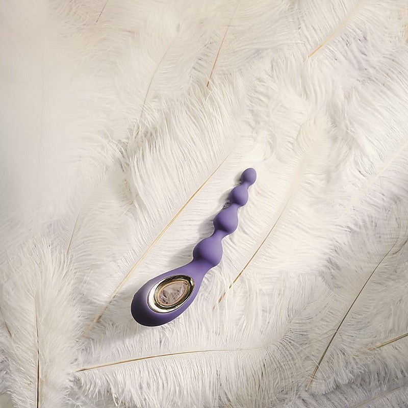 Lelo Soraya Vibrating Anal Beads Massager with Bow Motion Technology - Clit Ticklers and Pulsators