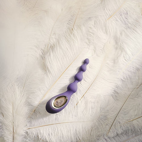 Lelo Soraya Vibrating Anal Beads Massager with Bow Motion Technology - Clit Ticklers and Pulsators