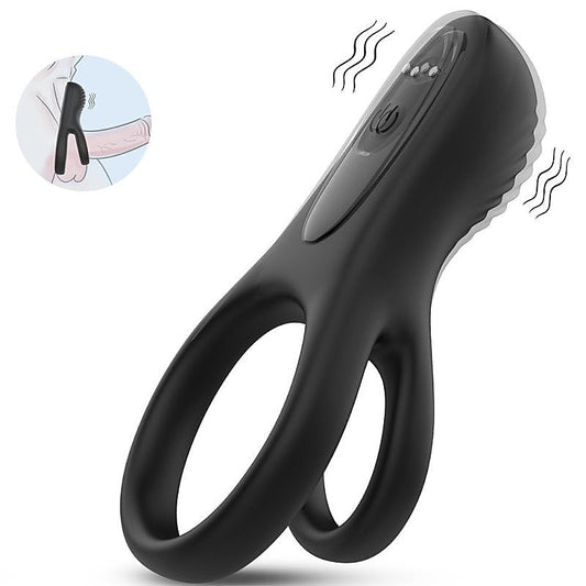 9 Functions Flexible Rooster Cock Ring by BDStyle - Vibrating Cock Rings