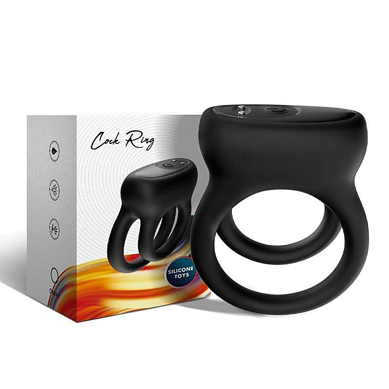 Wireless Double Vibrating Mens Love Ring by BDStyle - Vibrating Cock Rings