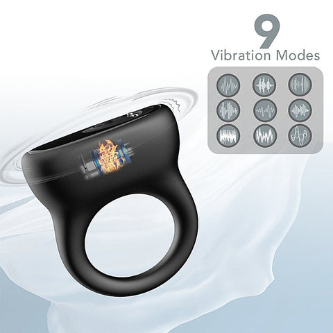 9 Functions Wireless Silicone Vibrating Cock Ring by BDStyle - Vibrating Cock Rings