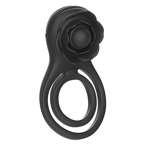 Petal Shaped 9 Functions Vibrating Penis Ring by BDStyle - Vibrating Cock Rings