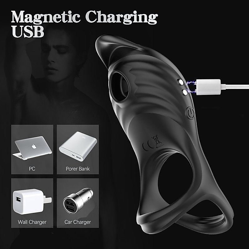 5 Functions Penis Ring Vibrator by BDStyle - Vibrating Cock Rings