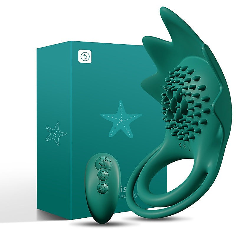 10 Functions Starfish Wireless Vibrating Cock Ring - Vibrating Cock Rings