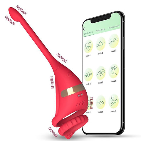 App Smart Dragon Knight Mens Cock Ring With Tail by BDStyle - Vibrating Cock Rings