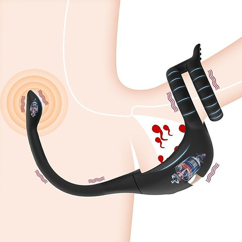Multi Function Wireless Dragon Knight Male Cock Ring With - Vibrating Cock Rings