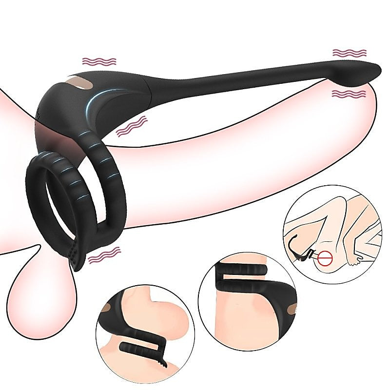 Multi Function Wireless Dragon Knight Male Cock Ring With - Vibrating Cock Rings