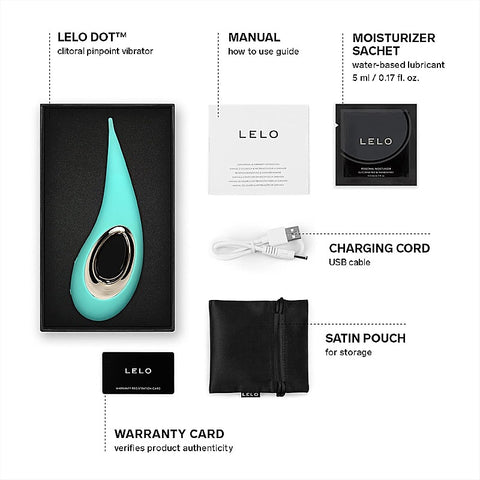 Lelo Dot Clitoral Pin Point Vibrator with Infinite Loop Technology - Clit Ticklers and Pulsators