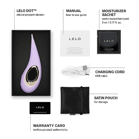 Lelo Dot Clitoral Pin Point Vibrator with Infinite Loop Technology - Clit Ticklers and Pulsators