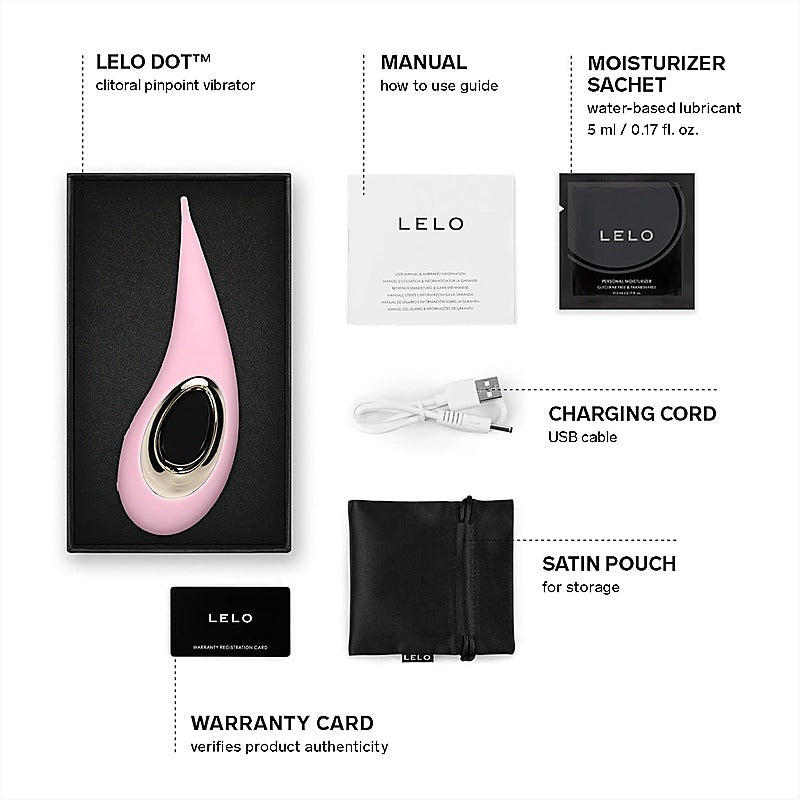 Lelo Dot Clitoral Pin Point Vibrator with Infinite Loop Technology - Clit Ticklers and Pulsators